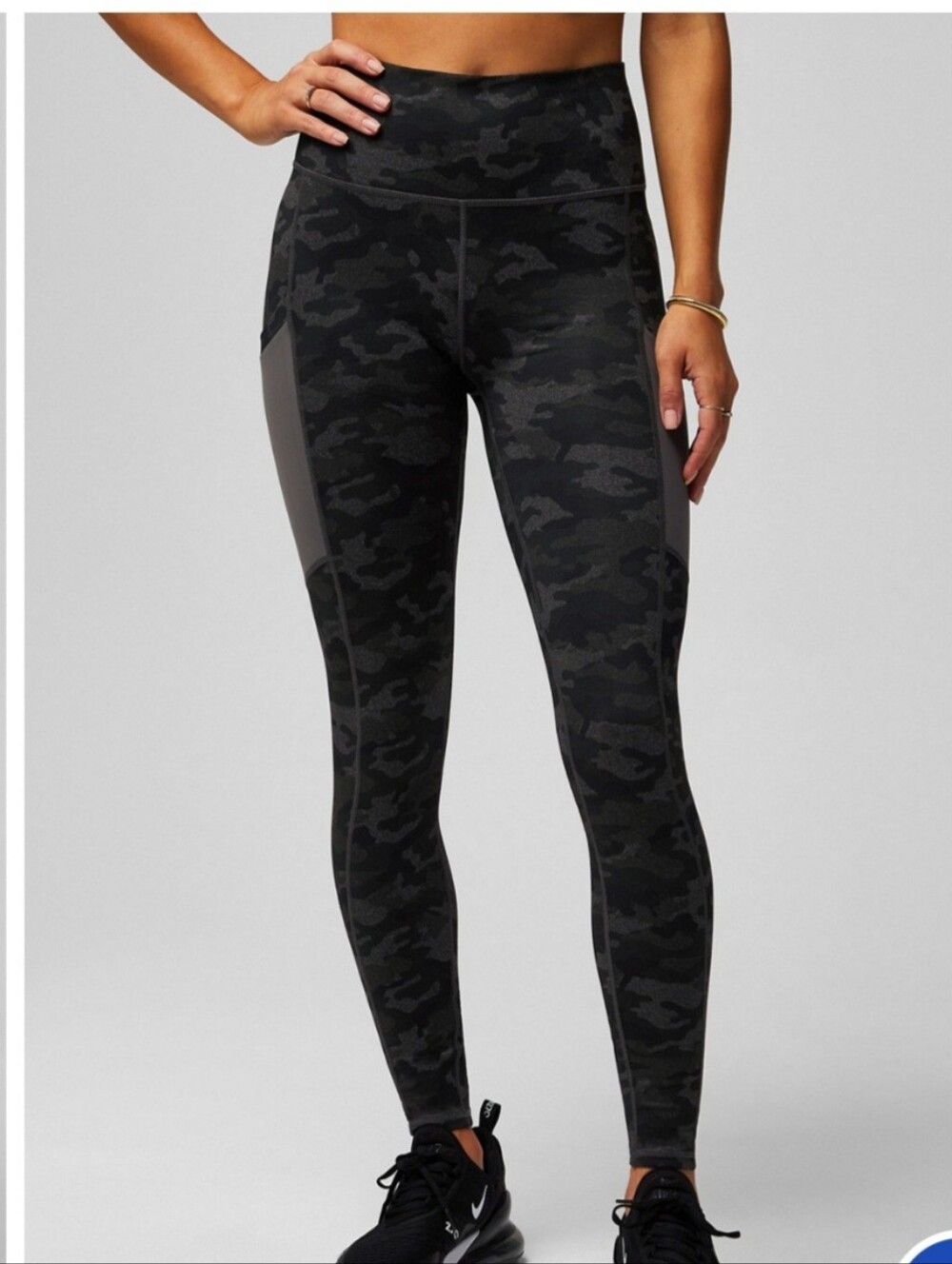 Fabletics On-The-Go PowerHold® High-Waisted Legging/Charcoal Camo